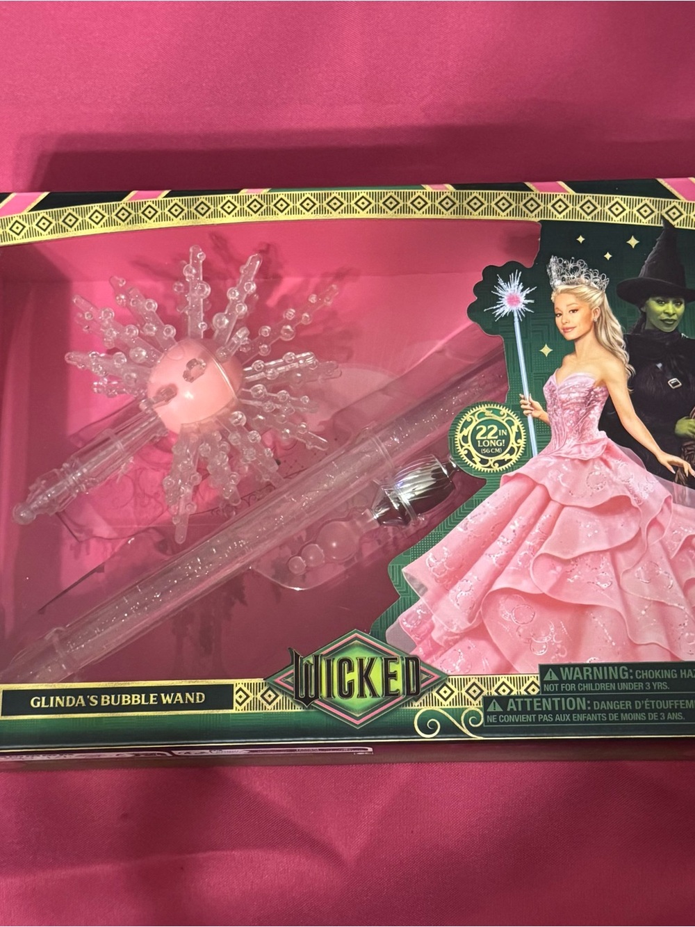 Wicked Glinda Bubble Wand BRAND NEW NEVER OPENED / Ariana Grande merch